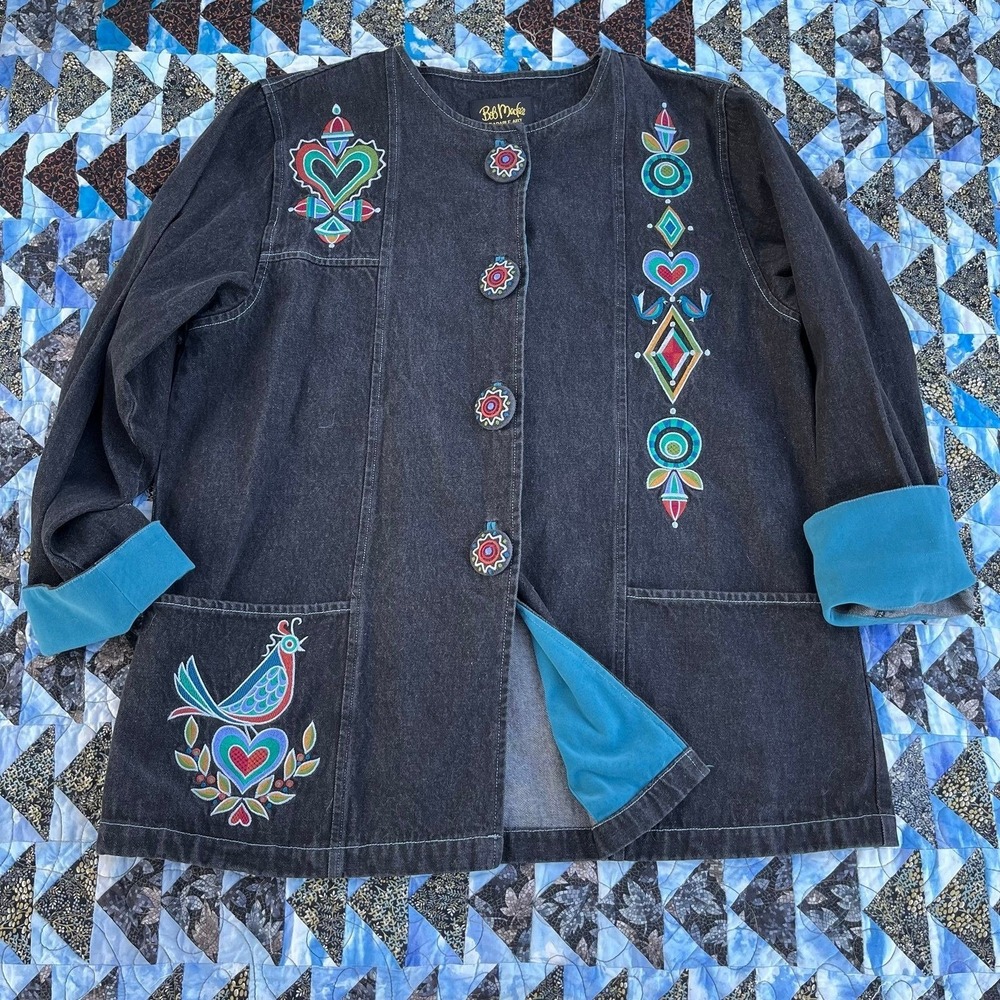 Bob Mackie Wearable Art Vintage Jacket - image 1